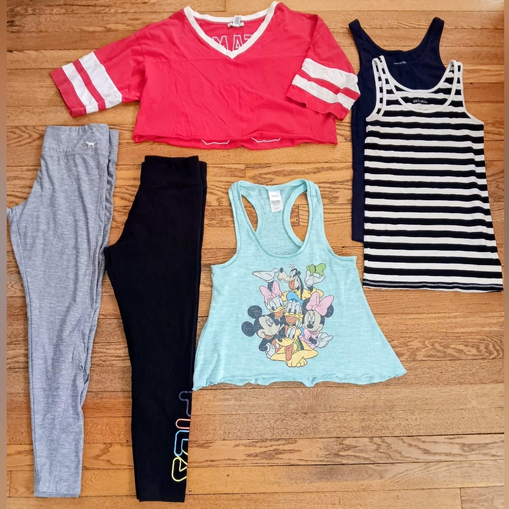 Women's Athletic/Workout Bundle Of 6 Pieces~Women's Size Medium~Yoga Activewear